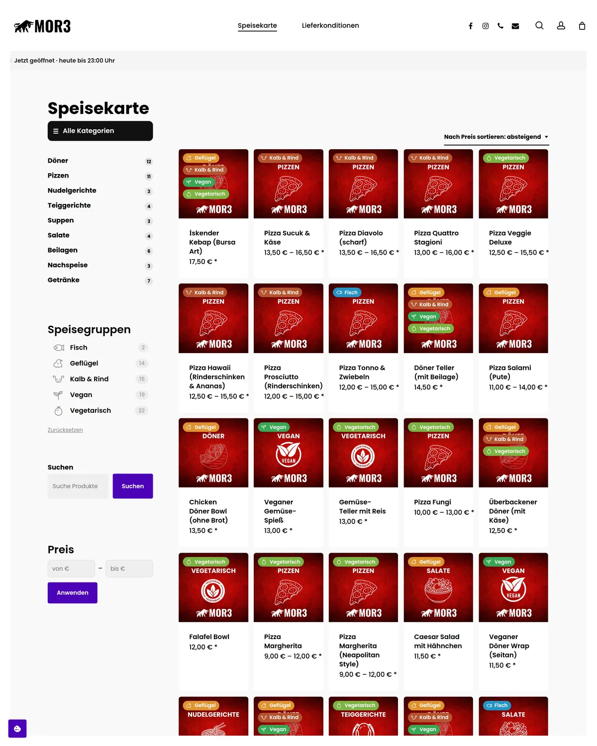 Screenshot shop.mor3.de