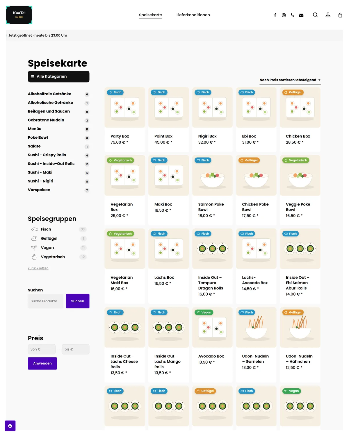 Screenshot sushi.mor3.de